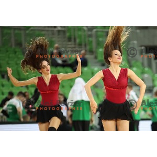 Zmajcice - Dragon Ladies of Petrol Olimpija in action during FIBA Champions League basketball match between Petrol Olimpija and Sig Strasbourg in Stozice Hall, Ljubljana on December 12, 2017