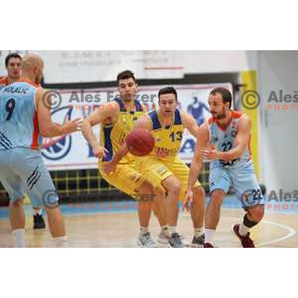 action during Nova KBM league basketball match between Hopsi Polzela and Sixt Primorska in Polzela Sports Hall, Slovenia on December 16, 2017