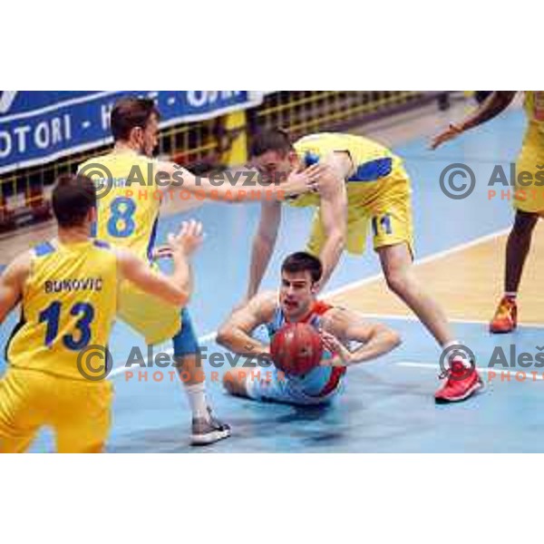 Marjan Cakarun in action during Nova KBM league basketball match between Hopsi Polzela and Sixt Primorska in Polzela Sports Hall, Slovenia on December 16, 2017