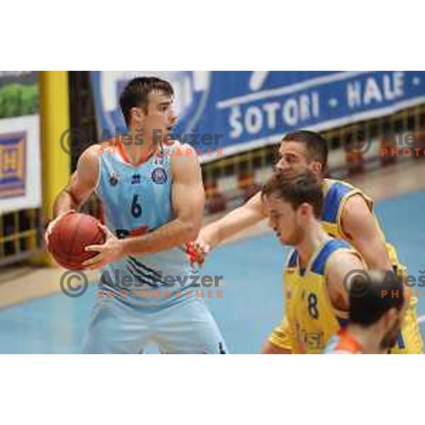 Marjan Cakarun in action during Nova KBM league basketball match between Hopsi Polzela and Sixt Primorska in Polzela Sports Hall, Slovenia on December 16, 2017