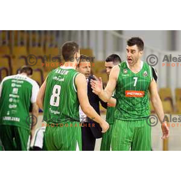 Drazen Bubnic in action during Nova KBM league basketball match between Ilirija and Petrol Olimpija in Tivoli Hall, Ljubljana, Slovenia on December 17, 2017