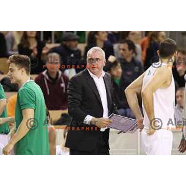 Sasa Doncic in action during Nova KBM league basketball match between Ilirija and Petrol Olimpija in Tivoli Hall, Ljubljana, Slovenia on December 17, 2017