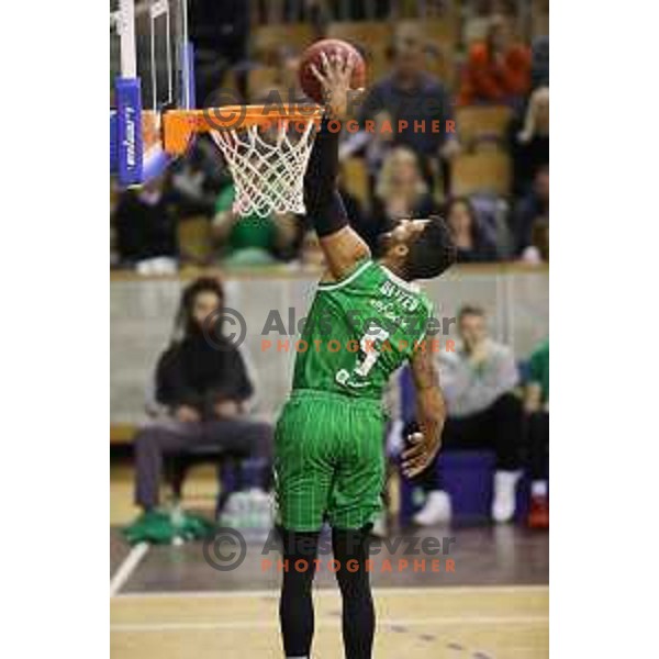 Devin Oliver of Petrol Olimpija in action during Nova KBM league basketball match between Ilirija and Petrol Olimpija in Tivoli Hall, Ljubljana, Slovenia on December 17, 2017
