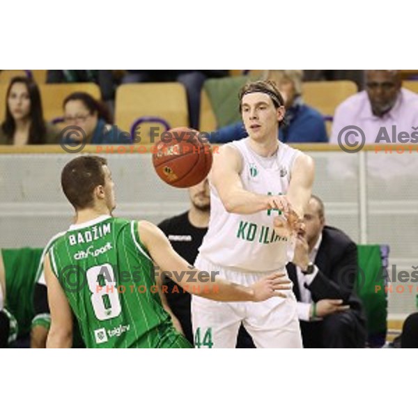 action during Nova KBM league basketball match between Ilirija and Petrol Olimpija in Tivoli Hall, Ljubljana, Slovenia on December 17, 2017