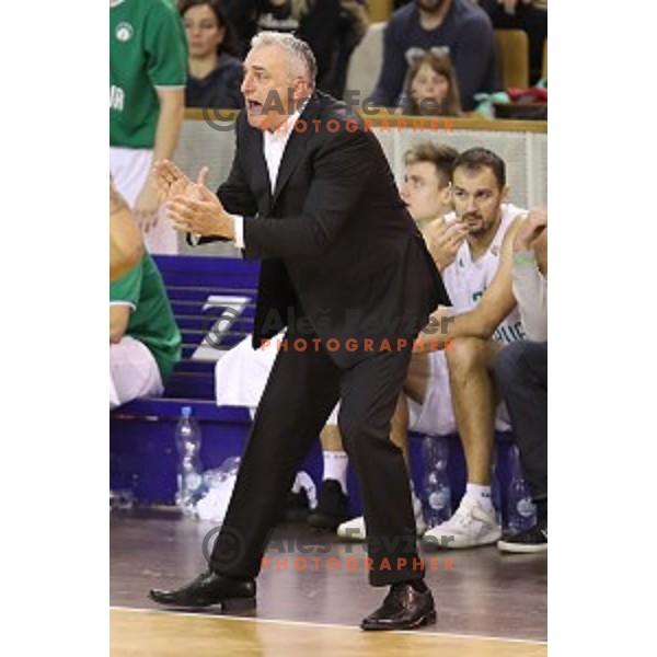 Sasa Doncic in action during Nova KBM league basketball match between Ilirija and Petrol Olimpija in Tivoli Hall, Ljubljana, Slovenia on December 17, 2017