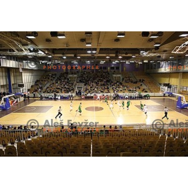 action during Nova KBM league basketball match between Ilirija and Petrol Olimpija in Tivoli Hall, Ljubljana, Slovenia on December 17, 2017