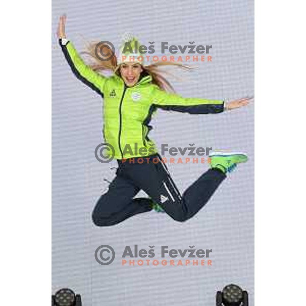 Team Slovenia Olympic Collection for 2018 Pyoeng Chang Winter Olympic Games at official presentation in Grand hotel Union, Ljubljana, Slovenia on December 19, 2017