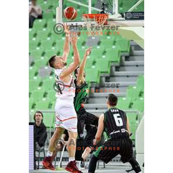 Gasper Vidmar of Banvit Bandirma during FIBA Champions League basketball match between Petrol Olimpija and Banvit Bandirma in Stozice Hall, Ljubljana on December 19, 2017