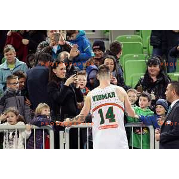Gasper Vidmar of Banvit Bandirma during FIBA Champions League basketball match between Petrol Olimpija and Banvit Bandirma in Stozice Hall, Ljubljana on December 19, 2017