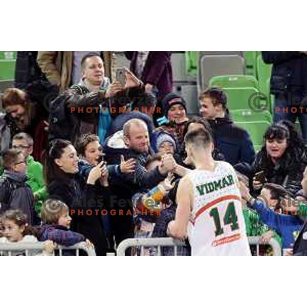 Gasper Vidmar of Banvit Bandirma during FIBA Champions League basketball match between Petrol Olimpija and Banvit Bandirma in Stozice Hall, Ljubljana on December 19, 2017