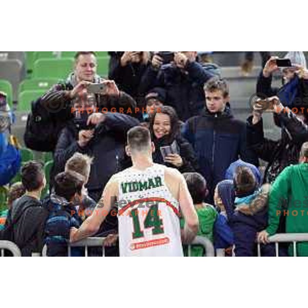 Gasper Vidmar of Banvit Bandirma during FIBA Champions League basketball match between Petrol Olimpija and Banvit Bandirma in Stozice Hall, Ljubljana on December 19, 2017