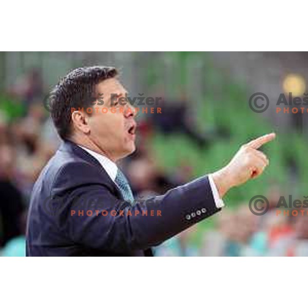 Saso Filipovski, head coach of Banvit Bandirma during FIBA Champions League basketball match between Petrol Olimpija and Banvit Bandirma in Stozice Hall, Ljubljana on December 19, 2017
