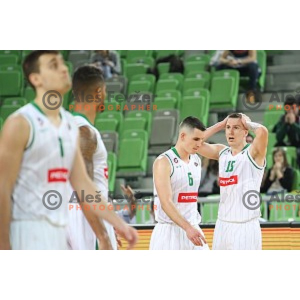 in action during Nova KBM league basketball match between Petrol Olimpija and Krka in SRC Stozice, Ljubljana, Slovenia on December 21, 2017