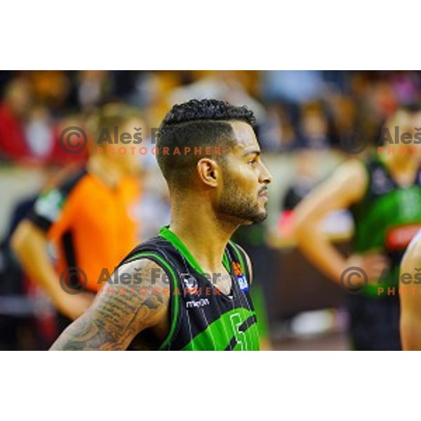 Devin Oliver of Petrol Olimpija in action during ABA league basketball match between Petrol Olimpija and Cibona in Tivoli Hall, Ljubljana on December 23, 2017