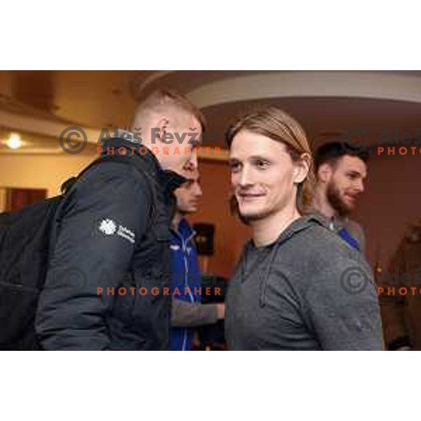 Jure Dolenec at meeting of Slovenia Handball Team in hotel Planja Zrece, Slovenia on December 26, 2017