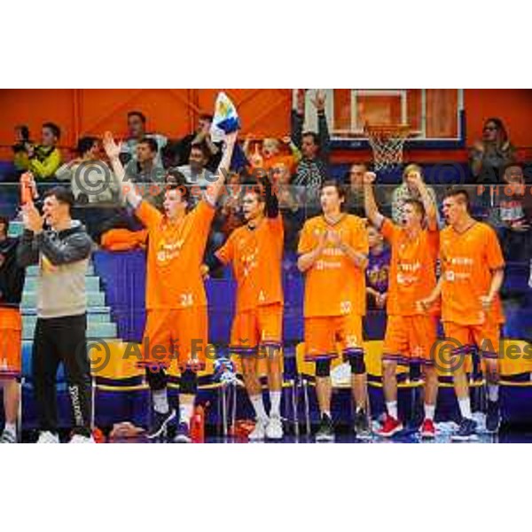 in action during Quarter-final of Spar Cup basketball match between Helios Suns and Petrol Olimpija in Domzale Sports Hall, Slovenia on December 28, 2017