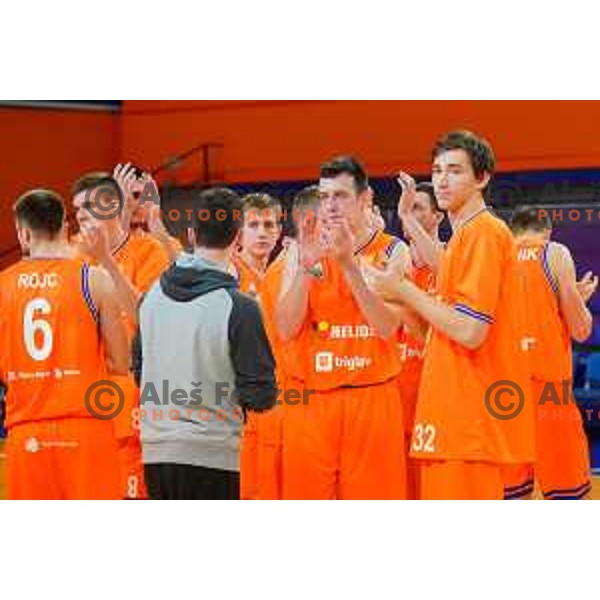 in action during Quarter-final of Spar Cup basketball match between Helios Suns and Petrol Olimpija in Domzale Sports Hall, Slovenia on December 28, 2017