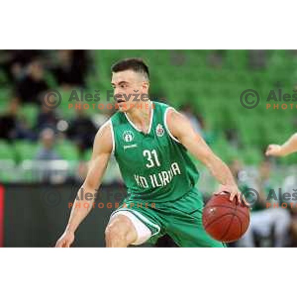 Zan Mark Sisko of Ilirija in action during Nova KBM league basketball match between Petrol Olimpija and Ilirija in SRC Stozice, Ljubljana, Slovenia on December 29, 2017