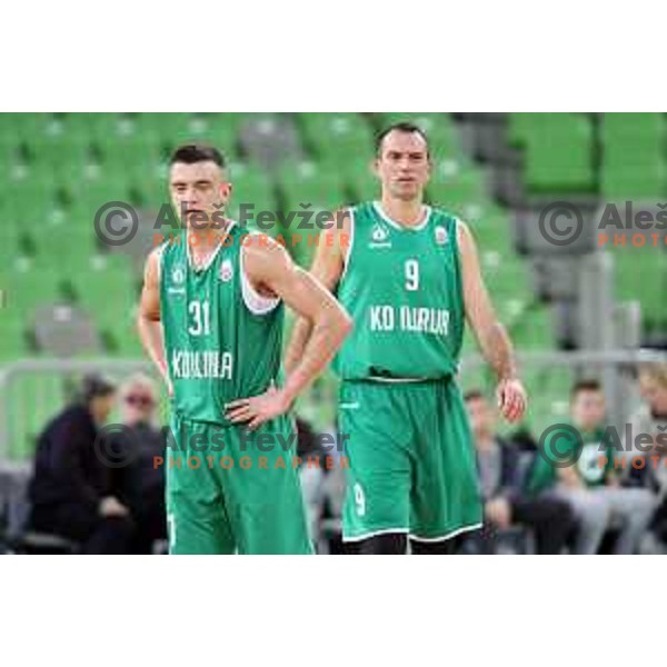 Jasmin Hukic of Ilirija in action during Nova KBM league basketball match between Petrol Olimpija and Ilirija in SRC Stozice, Ljubljana, Slovenia on December 29, 2017