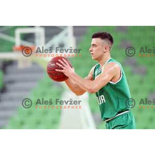 Zan Mark Sisko of Ilirija in action during Nova KBM league basketball match between Petrol Olimpija and Ilirija in SRC Stozice, Ljubljana, Slovenia on December 29, 2017