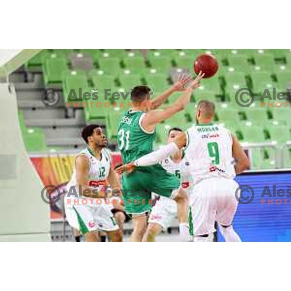 Zan Mark Sisko of Ilirija in action during Nova KBM league basketball match between Petrol Olimpija and Ilirija in SRC Stozice, Ljubljana, Slovenia on December 29, 2017