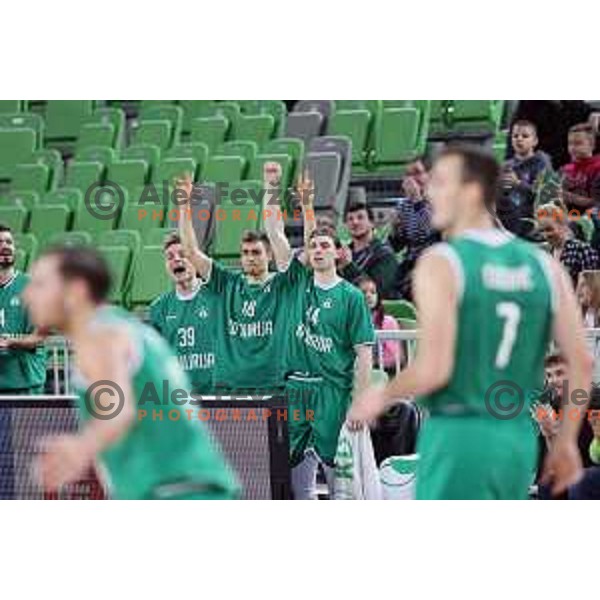 action during Nova KBM league basketball match between Petrol Olimpija and Ilirija in SRC Stozice, Ljubljana, Slovenia on December 29, 2017