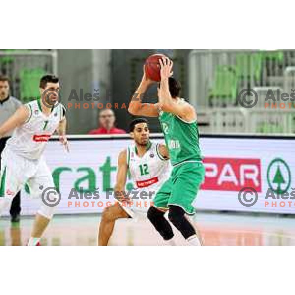Talor Battle of Petrol Olimpija in action during Nova KBM league basketball match between Petrol Olimpija and Ilirija in SRC Stozice, Ljubljana, Slovenia on December 29, 2017