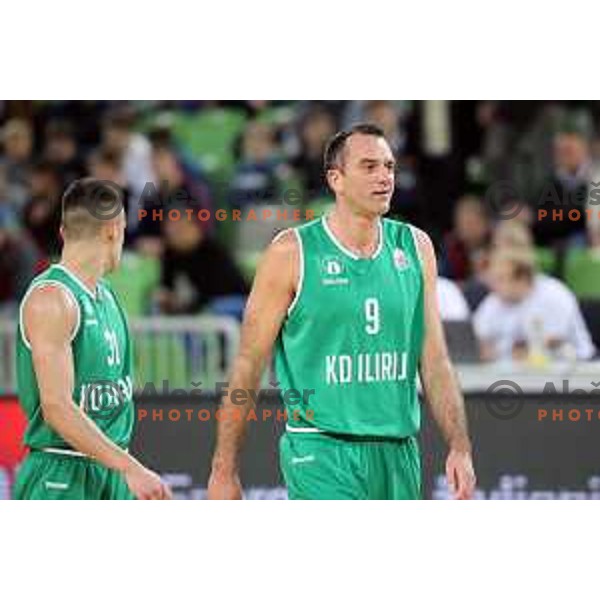 Jasmin Hukic of Ilirija in action during Nova KBM league basketball match between Petrol Olimpija and Ilirija in SRC Stozice, Ljubljana, Slovenia on December 29, 2017