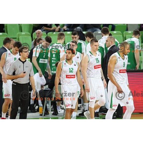 Talor Battle in action during Nova KBM league basketball match between Petrol Olimpija and Ilirija in SRC Stozice, Ljubljana, Slovenia on December 29, 2017