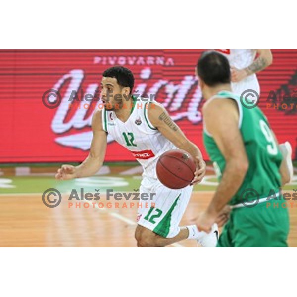action during Nova KBM league basketball match between Petrol Olimpija and Ilirija in SRC Stozice, Ljubljana, Slovenia on December 29, 2017