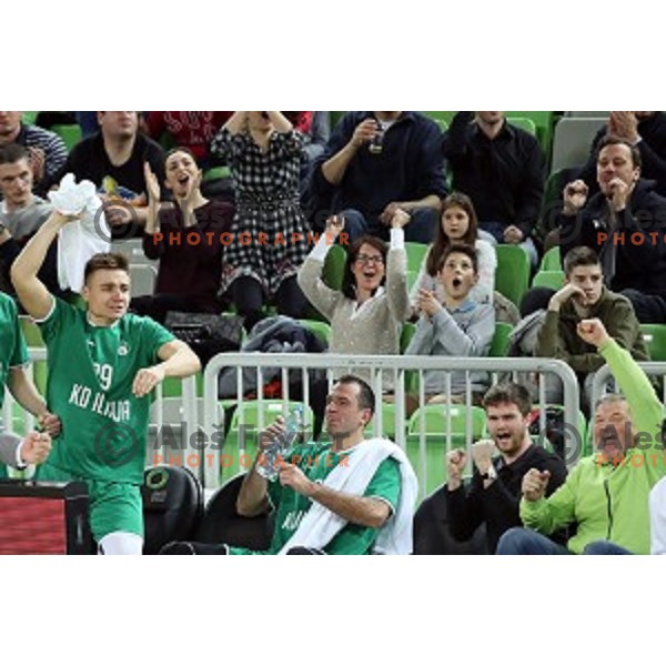 action during Nova KBM league basketball match between Petrol Olimpija and Ilirija in SRC Stozice, Ljubljana, Slovenia on December 29, 2017