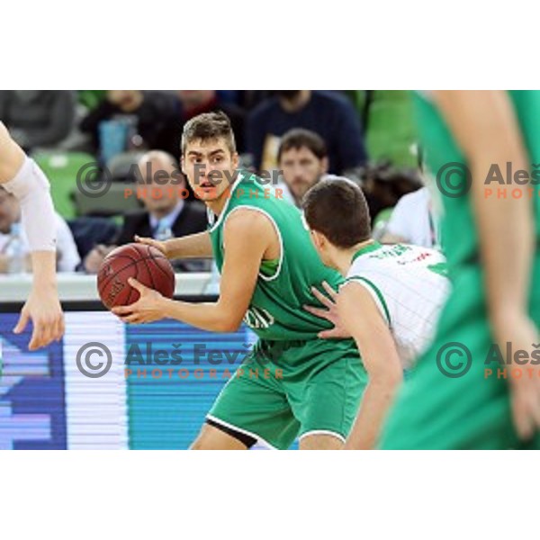 action during Nova KBM league basketball match between Petrol Olimpija and Ilirija in SRC Stozice, Ljubljana, Slovenia on December 29, 2017