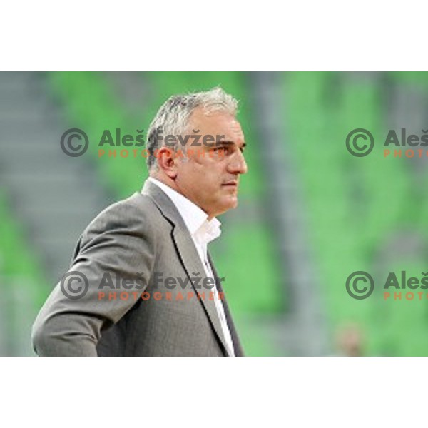 Sasa Doncic, head coach of Ilirija in action during Nova KBM league basketball match between Petrol Olimpija and Ilirija in SRC Stozice, Ljubljana, Slovenia on December 29, 2017