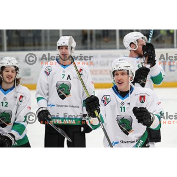 Nik Grahut during Alps League ice-hockey match between SIJ Acroni Jesenice and SZ Olimpija in Podmezakla Hall, Jesenice, Slovenia on December 30, 2017