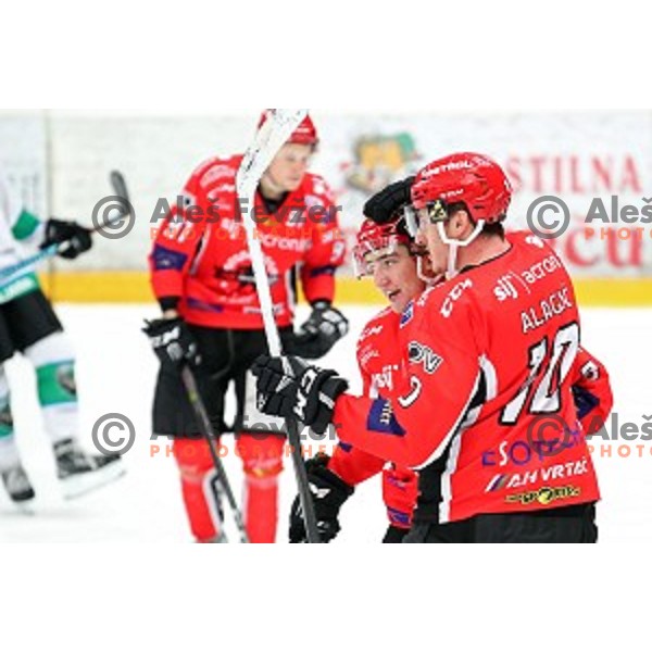 Adis Alagic of SIJ Acroni Jesenice during Alps League ice-hockey match between SIJ Acroni Jesenice and SZ Olimpija in Podmezakla Hall, Jesenice, Slovenia on December 30, 2017
