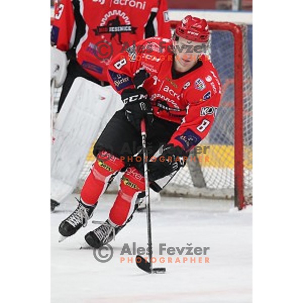 Ziga Urukalo in action during Alps League ice-hockey match between SIJ Acroni Jesenice and SZ Olimpija in Podmezakla Hall, Jesenice, Slovenia on December 30, 2017