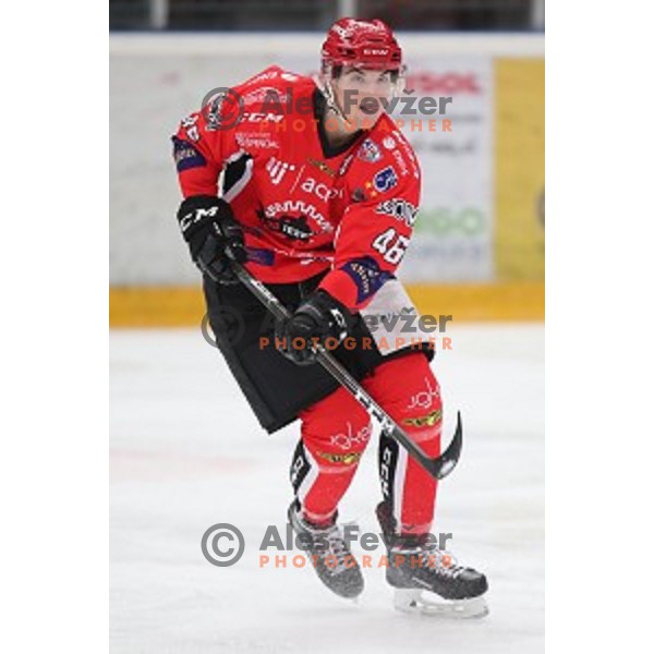 action during Alps League ice-hockey match between SIJ Acroni Jesenice and SZ Olimpija in Podmezakla Hall, Jesenice, Slovenia on December 30, 2017