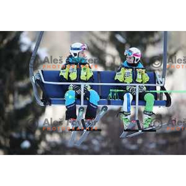Free practice session on Vitranc slope before 54 Golden fox - Zlata lisica AUDI FIS Ski World Cup in Kranjska gora, Slovenia on January 5, 2018