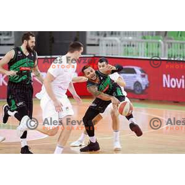 Devin Oliver of Petrol Olimpija in action during ABA league basketball match between Petrol Olimpija and Mega Bemax in SRC Stozice, Ljubljana on January 5, 2018