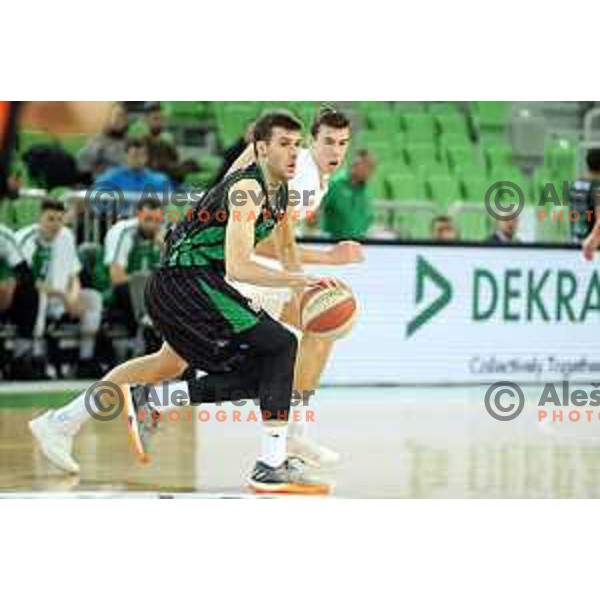 Igor Tratnik of Petrol Olimpija in action during ABA league basketball match between Petrol Olimpija and Mega Bemax in SRC Stozice, Ljubljana on January 5, 2018