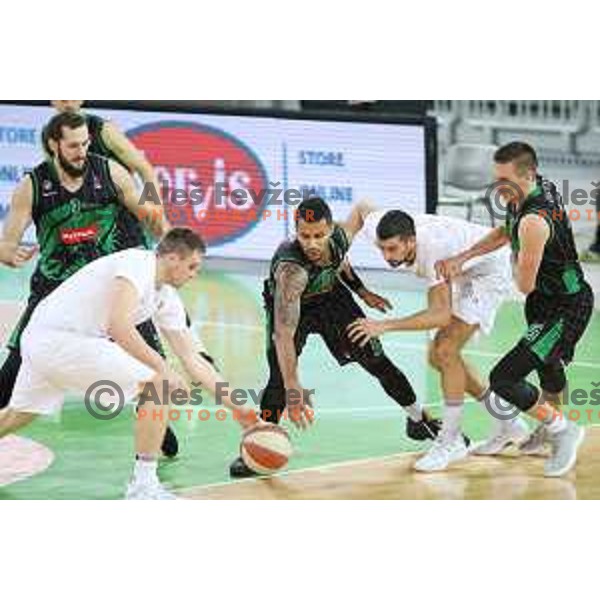 Devin Oliver of Petrol Olimpija in action during ABA league basketball match between Petrol Olimpija and Mega Bemax in SRC Stozice, Ljubljana on January 5, 2018