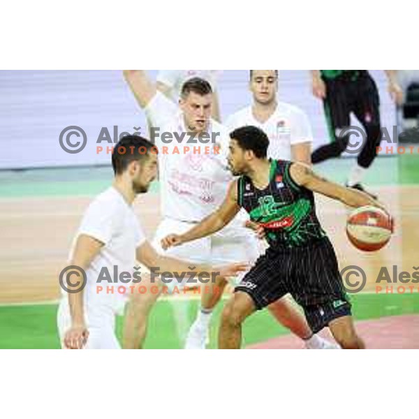 Talor Battle of Petrol Olimpija in action during ABA league basketball match between Petrol Olimpija and Mega Bemax in SRC Stozice, Ljubljana on January 5, 2018