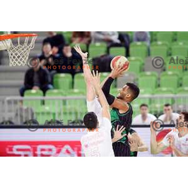 Devin Oliver of Petrol Olimpija in action during ABA league basketball match between Petrol Olimpija and Mega Bemax in SRC Stozice, Ljubljana on January 5, 2018