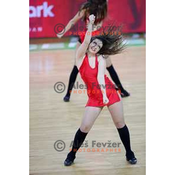Dragon Ladies -Zmajcice of Petrol Olimpija in action during ABA league basketball match between Petrol Olimpija and Mega Bemax in SRC Stozice, Ljubljana on January 5, 2018