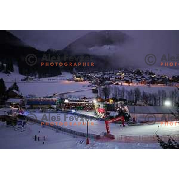 Course inspection before 54. Golden Fox- Zlata lisica AUDI FIS Ski World Cup giant slalom in Kranjska gora, Slovenia on January 6, 2018