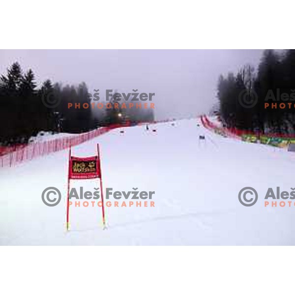 Course inspection before 54. Golden Fox- Zlata lisica AUDI FIS Ski World Cup giant slalom in Kranjska gora, Slovenia on January 6, 2018