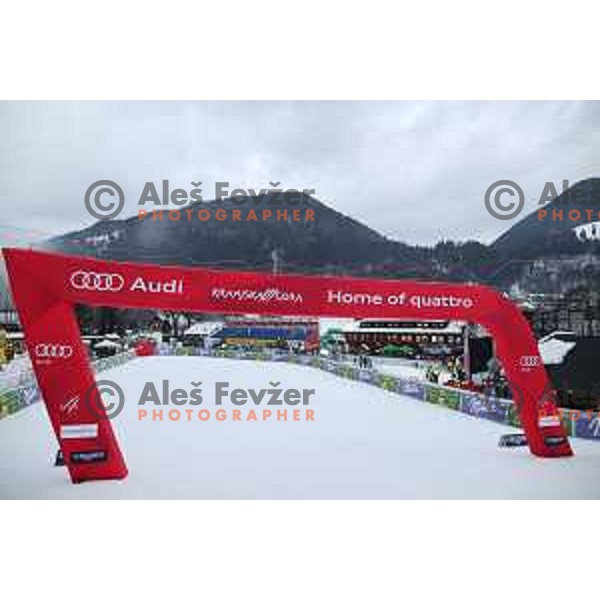 Course inspection before 54. Golden Fox- Zlata lisica AUDI FIS Ski World Cup giant slalom in Kranjska gora, Slovenia on January 6, 2018