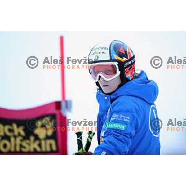 Manuela Moelgg at Course inspection before 54. Golden Fox- Zlata lisica AUDI FIS Ski World Cup giant slalom in Kranjska gora, Slovenia on January 6, 2018