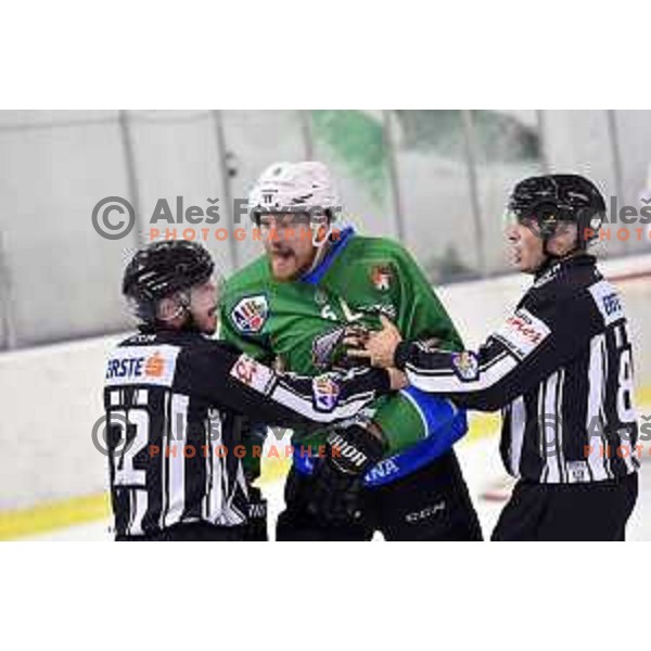 Bostjan Groznik of SZ Olimpija in action during Alps League ice-hockey match between SZ Olimpija and Jesenice in Tivoli Hall, Ljubljana, Slovenia on January 6, 2108