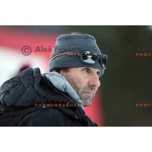 Andrea Massi during Course inspection before 54. Golden Fox- Zlata lisica AUDI FIS Ski World Cup slalom in Kranjska gora, Slovenia on January 7, 2018